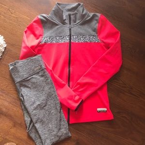 Victoria’s Secret leggings and zip up